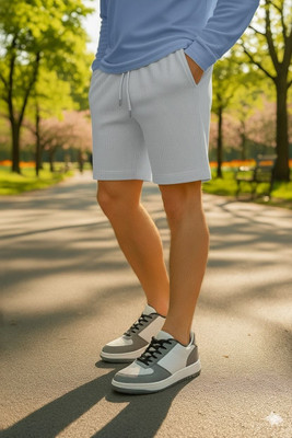 METRONAUT Solid Men Beige Beach Shorts, Regular Shorts