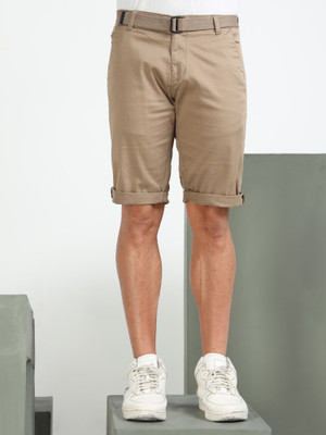 bEEVEE Solid Men Beige Casual Shorts