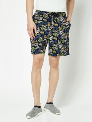 manoj kumar Printed Men Multicolor Basic Shorts