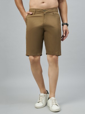 STUDIO NEXX Solid Men Brown Chino Shorts