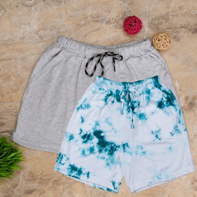 POWERmerc Tie & Dye Women Multicolor Casual Shorts