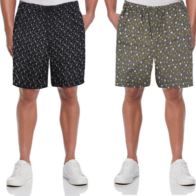 FLI HAUT Printed Men Reversible Blue Regular Shorts