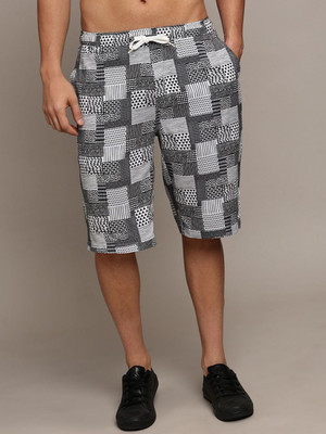 Roadster Printed Men Black Chino Shorts