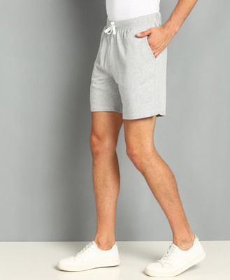 METRONAUT Solid Men Grey Basic Shorts
