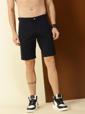 LTRADERS Solid Men Black Basic Shorts