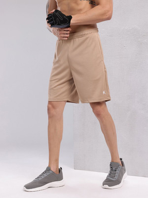 HRX by Hrithik Roshan Solid Men Beige Sports Shorts