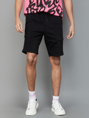 BOSSINI Solid Men Black Basic Shorts