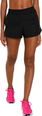 PUMA Solid Women Black Sports Shorts
