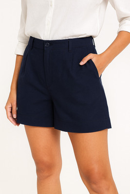 Standard Crafts Solid Women White Basic Shorts