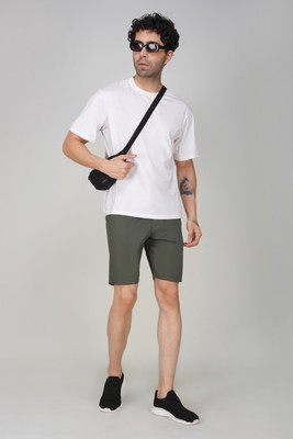 GORELAX Solid Men Green Regular Shorts