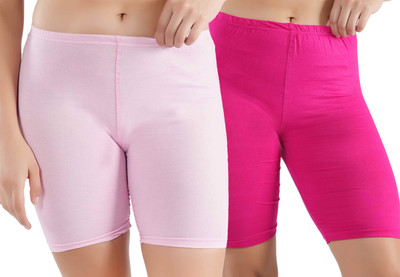 Florafit Solid Women Multicolor Cycling Shorts