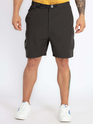 Status Quo Solid Men Green Casual Shorts