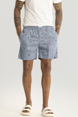 Snitch Graphic Print Men Grey Boxer Shorts