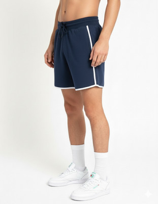 KG3 Solid Men Grey Gym Shorts, Sports Shorts