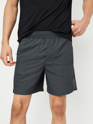 MAX Printed Men Grey Basic Shorts