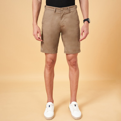 Byford by Pantaloons Solid Men Brown Basic Shorts