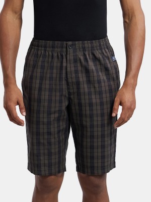 JOCKEY Checkered Men Grey Bermuda Shorts