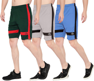 OORA TREND Mesh Men Green, Grey, Light Blue Sports Shorts