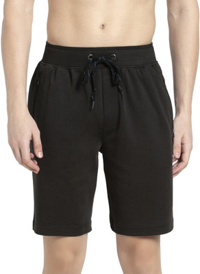 JOCKEY Solid Men Black Casual Shorts