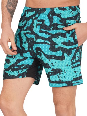 NINQ Printed Men Multicolor Night Shorts