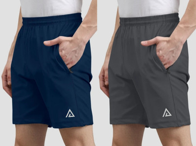 ASR Solid Men Multicolor Regular Shorts