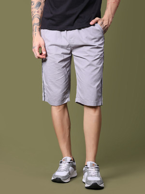 V-MART Solid Men Grey Regular Shorts