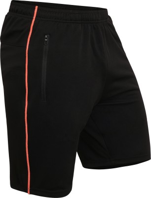 never lose Solid Men Black Sports Shorts, Gym Shorts, Running Shorts, Compression Shorts