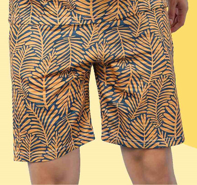 INDICLUB Self Design Men Multicolor Casual Shorts