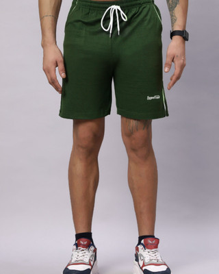 Supercot Printed Men Dark Green Casual Shorts, Regular Shorts, Basic Shorts, Night Shorts