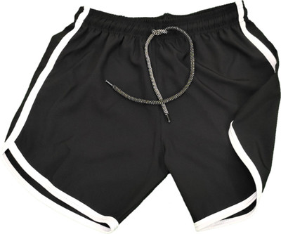 maxian Solid Men Black Regular Shorts, Gym Shorts, Running Shorts