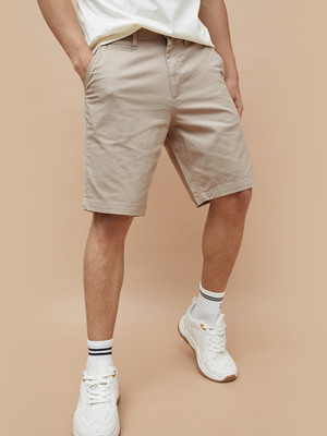 Fame Forever by Lifestyle Solid Men Beige Regular Shorts
