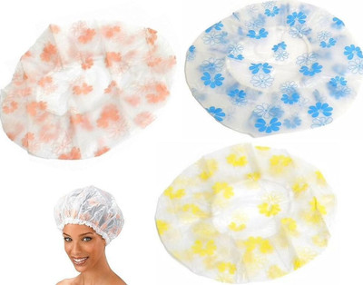 Celibate Hydroproof/Reusable/Elastic Free-Size Bath Shower Caps For Girls And Boy