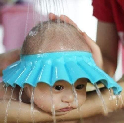 RAVIENTERPRISE Soft Adjustable Visor Hat | Safe Shampoo Shower Bathing Protection Cap for Kids