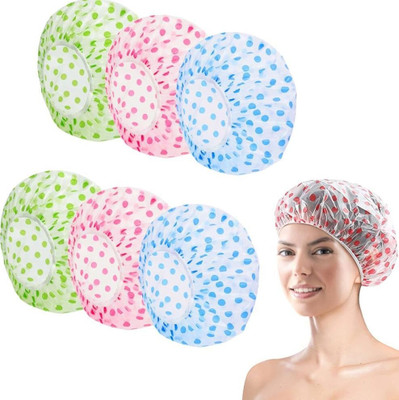 Celibate Waterproof/Reusable Shower Cap With Elastic Band & Washable/Longlasting Stuff