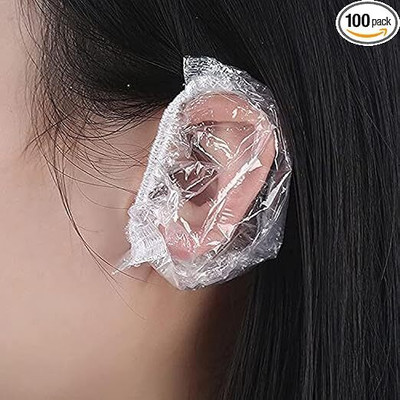 Jiyancreation 100 PCS PACK-1 Adult Ear Covers for Hair Protection