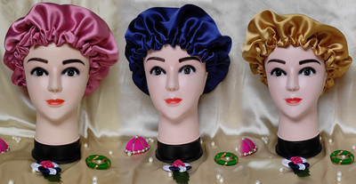 KALSUTANSHI Pure Satin Fully Reversible Hair Bonnet |Adjustable Double Layer SleepCap