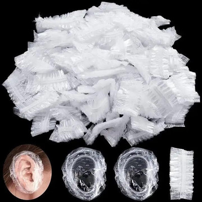 MAITRI ENTERPRISE Ear Protectors 100pcs Waterproof Ear Covers for Hair Dye, Shower,Bathing M204