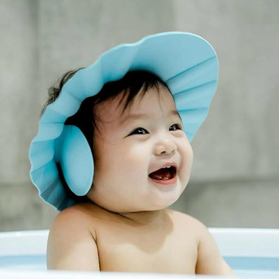 aarupnaturals Baby Bath Hat 0-3 Years Dinosaur Shower Cap Hair Washing Head Protector