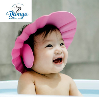 Ramya Baby Safe & Soft Shower CapBaby Shower Cap Adjustable Safe Soft