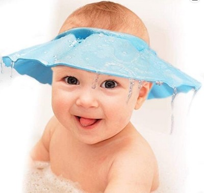 Online Experts Adjustable Soft Bathing Baby Shower Cap for Children Protection for Eyes and Ear