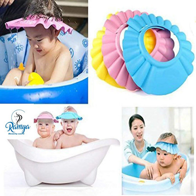 Ramya Baby Safe & Soft Shower CapBaby Shower Cap Adjustable Safe Soft pack-1