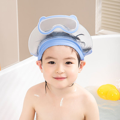 AR Jouiet Mansion Baby Shower cap Cute Transparent Hair Washing Hat Ear Protection Bath Shower cap