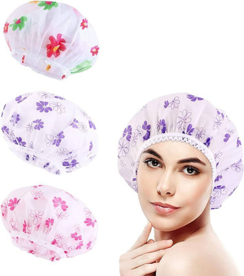 Celibate Multicolor Reusabl Cap With Waterproof Material For Shower/Salon/Spas/Hair Cover