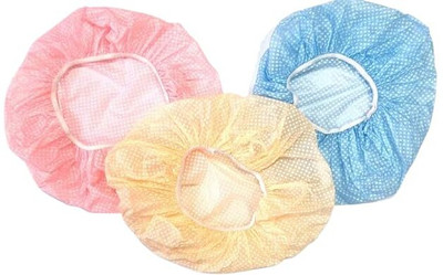 VERPHX Waterproof Shower Caps Elastic Hair Reusable hair cap (pack of 3)