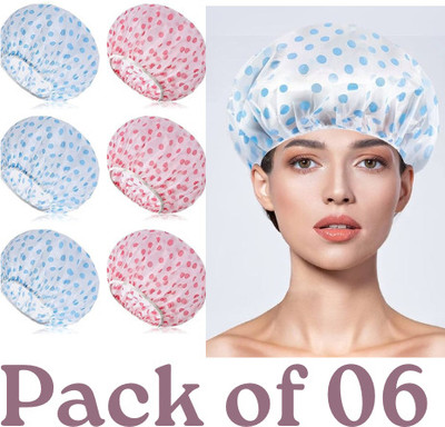 VERANCY Eco-Glam Smooth and Simple Bath Cap for daily use (Pack of 6)