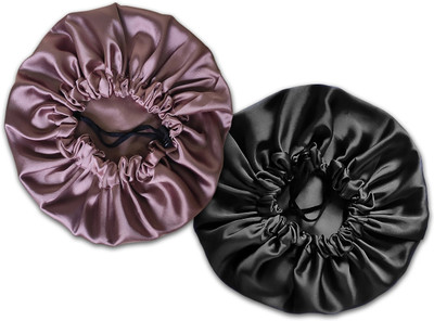 VIYANSHI Pure Satin Fully Reversible Hair Bonnet |Adjustable Double Layer SleepCap