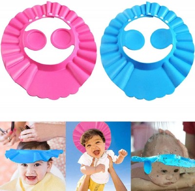 RAAYA Adjustable Safe Bathing Baby Shower cap Pack of 2