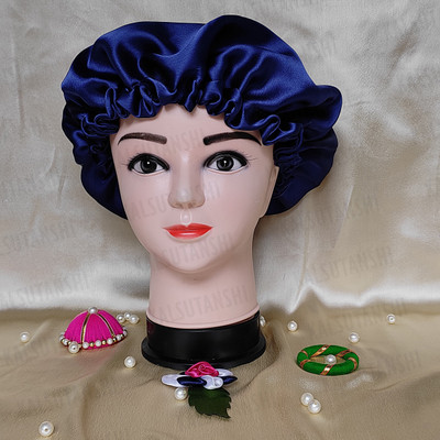 KALSUTANSHI Pure Satin Fully Reversible Hair Bonnet |Adjustable Double Layer SleepCap