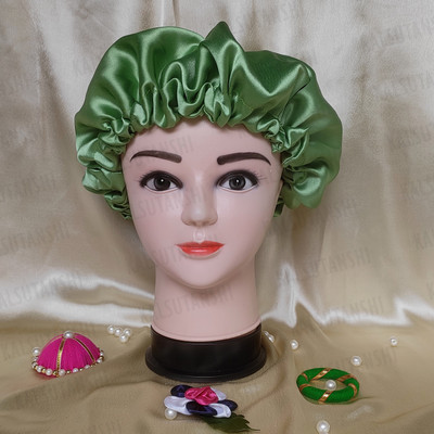 KALSUTANSHI Pure Satin Fully Reversible Hair Bonnet |Adjustable Double Layer SleepCap