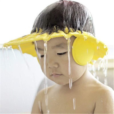 Dfasion Kids Adjustable Soft Visor Bathing Baby Shower Cap 21